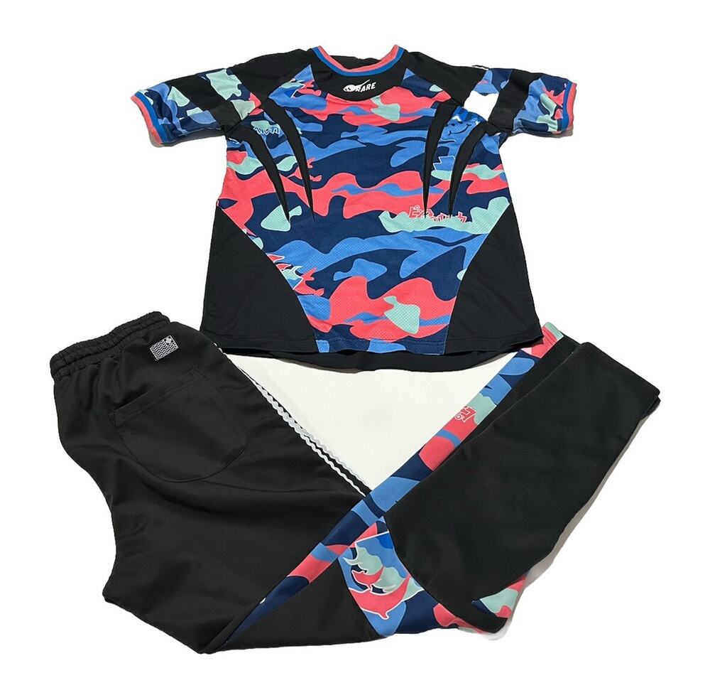Pink + Dolphin X Rare Ghost Jersey Track Pant Set Size Medium Camo Streetwear